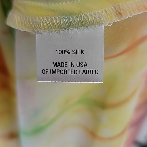 Dannijo Tye Dye Mini Slip Dress 100% Silk - Picture 8 of 9